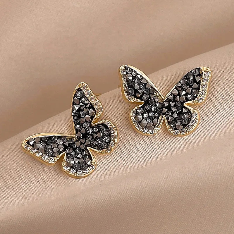 NoirFlare Butterfly Earrings